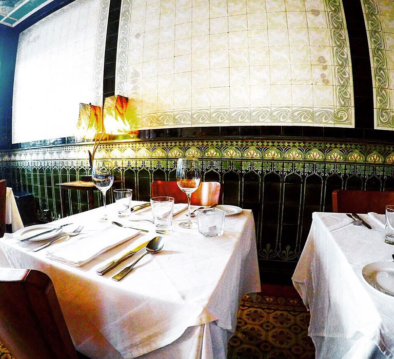 Historischer Gastraum des Restaurant Rexrodt